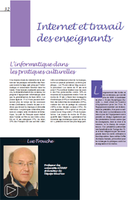 Internet, travail des enseignants